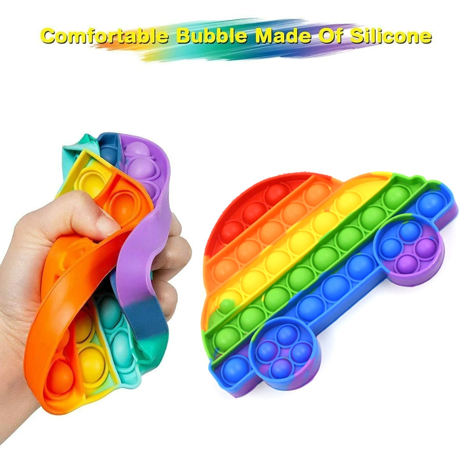 Pop Fidget Toy Push Pop Bubble Fidget Sensory Toy for Kids and Adults Fidget Popper Stress Reliever Sensory Fidget Poppers (Butterfly & Car Shape / 1 Pc) Pop Fidget Toy Push Pop Bubble Fidget Sensory Toy for Kids and Adults Fidget Popper Stress Reliever Sensory Fidget Poppers (Butterfly & Car Shape / 1 Pc)